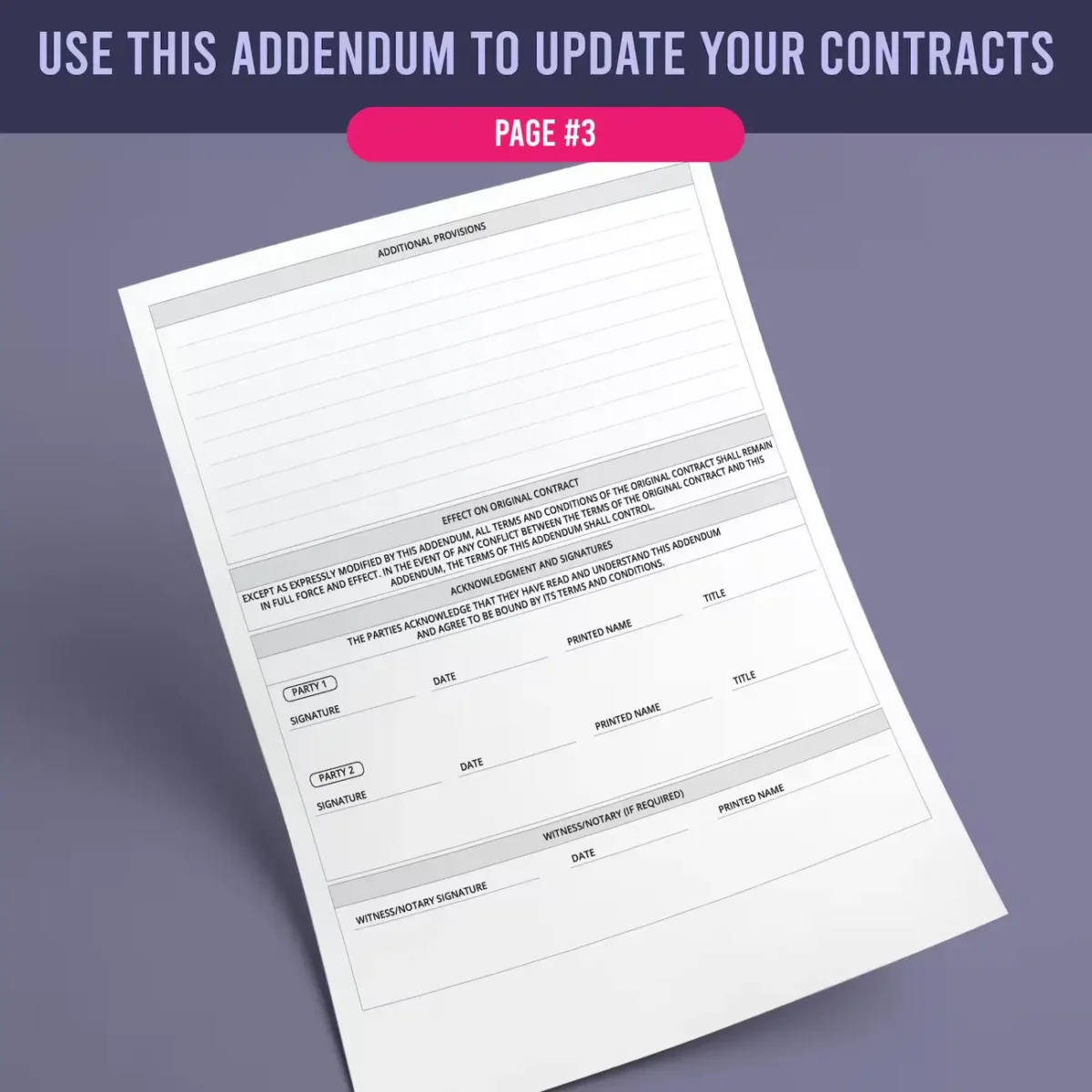Addendum Contract Form - Image 4