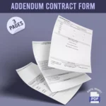 Addendum Contract Form