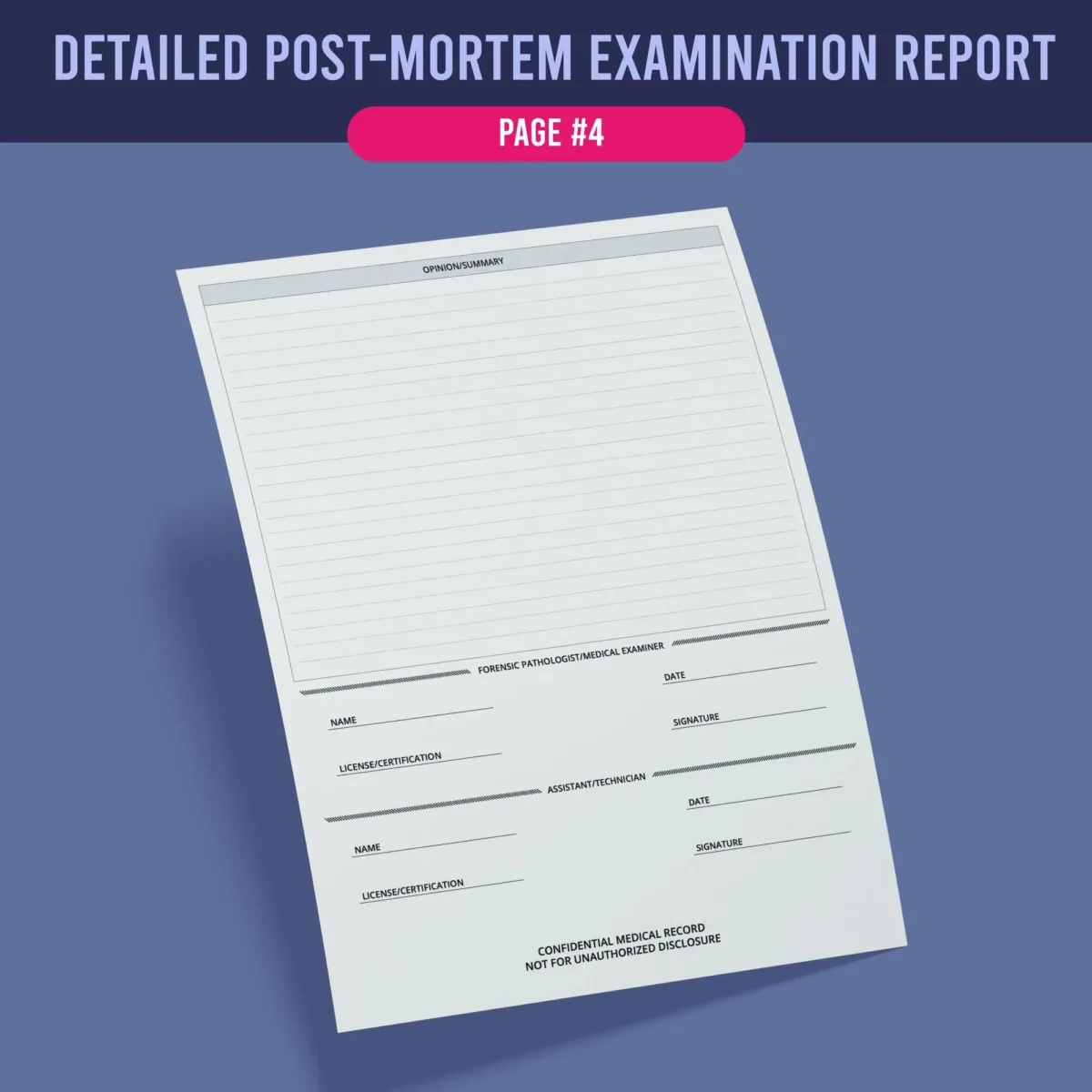 Autopsy Report Form - Image 5