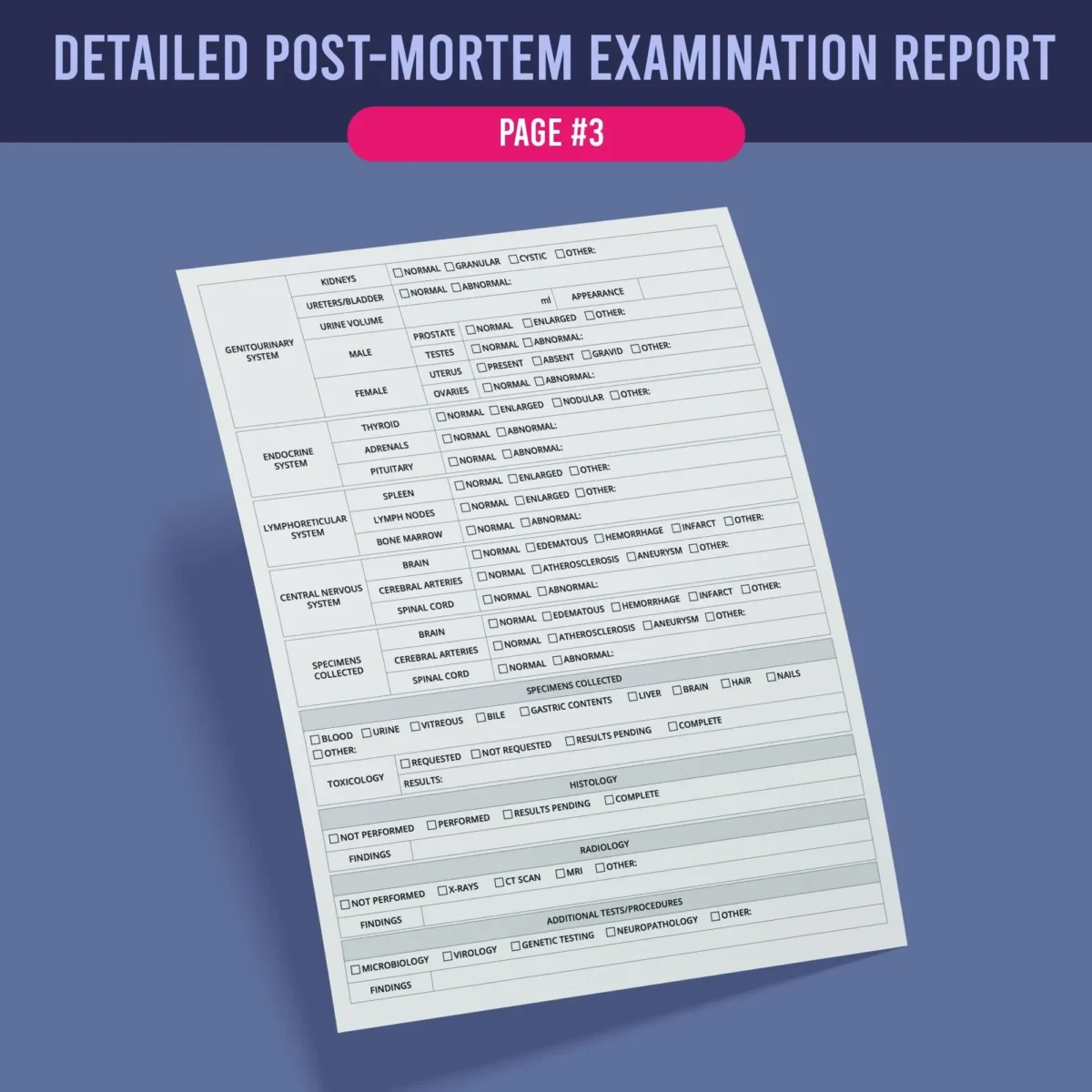 Autopsy Report Form - Image 4