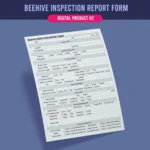 Beehive Inspection Report & Checklist Form - Image 3
