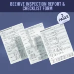 Beehive Inspection Report & Checklist Form