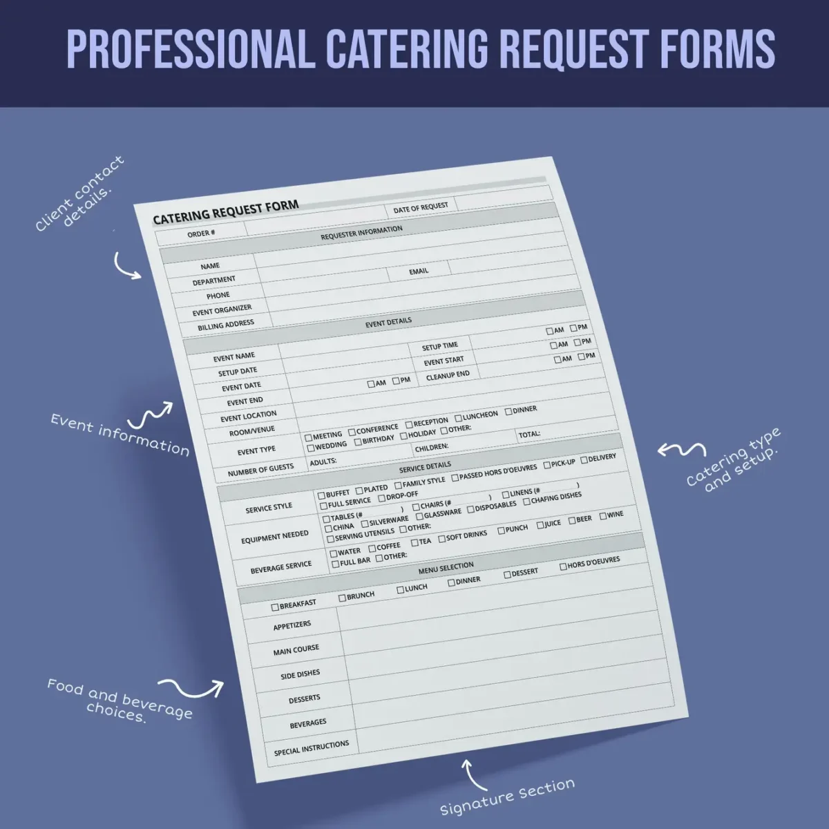 Catering Request Form - Image 2
