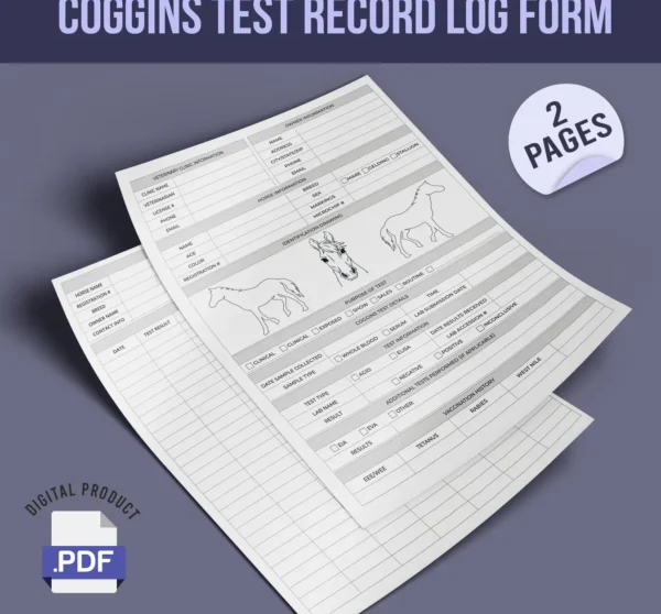 Coggins Test Record Log Form