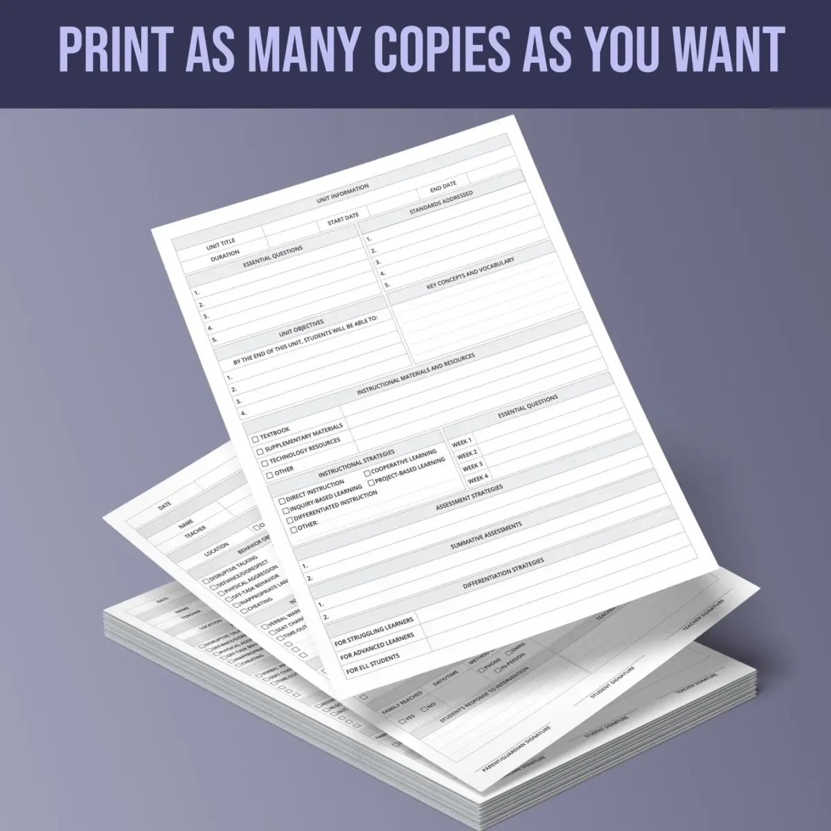 Curriculum Planning Form - Image 2