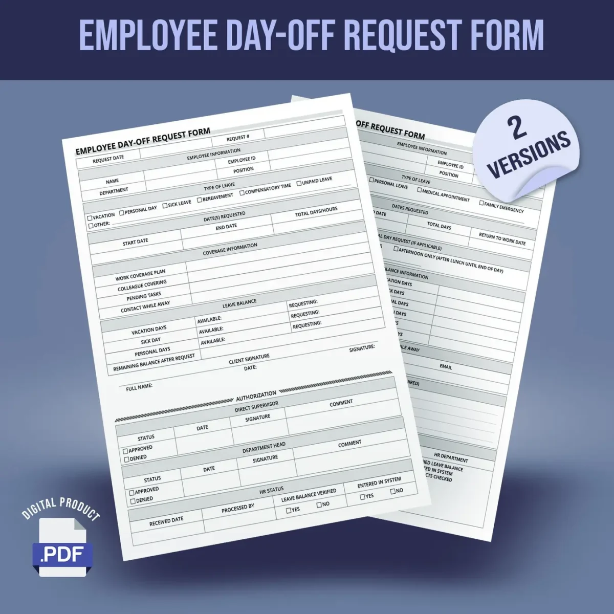 Employee Day-Off Request Forms - Image 1