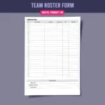 Essential Baseball Team Management Forms Bundle (8 Printable PDF) - Image 9