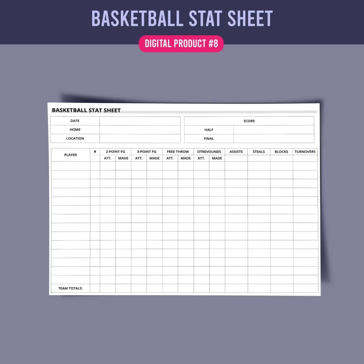 Essential Basketball Team Management Forms Bundle - Image 9
