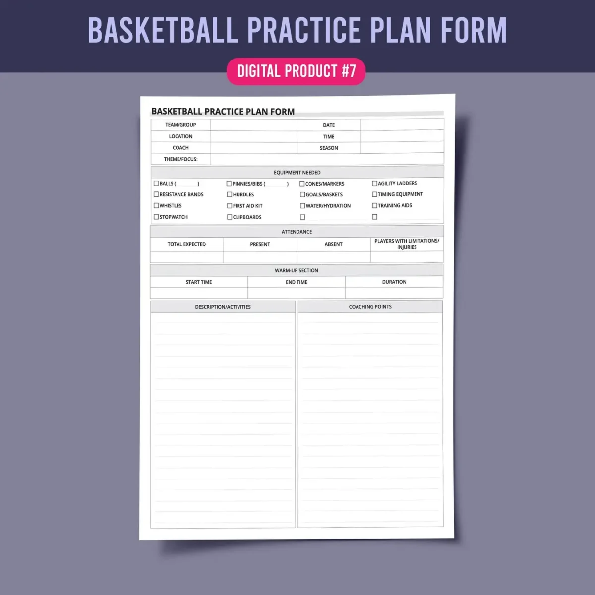Essential Basketball Team Management Forms Bundle - Image 8