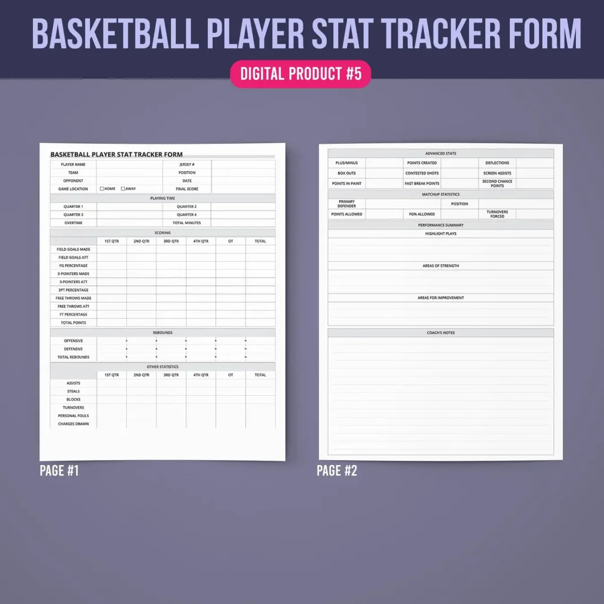 Essential Basketball Team Management Forms Bundle - Image 6