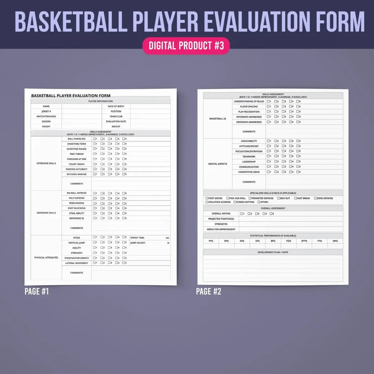 Essential Basketball Team Management Forms Bundle - Image 4