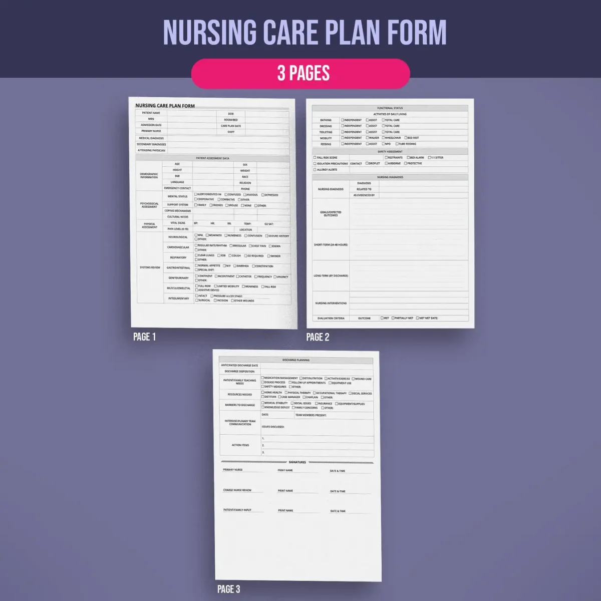 Essential Nursing Forms bundle - Image 5