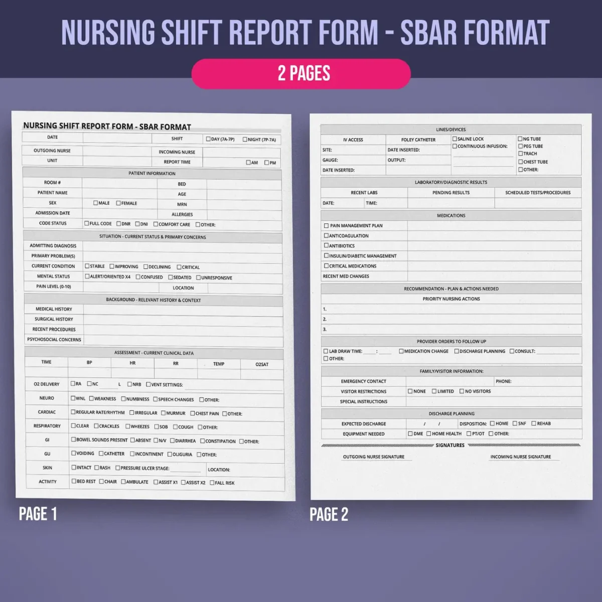 Essential Nursing Forms bundle - Image 3