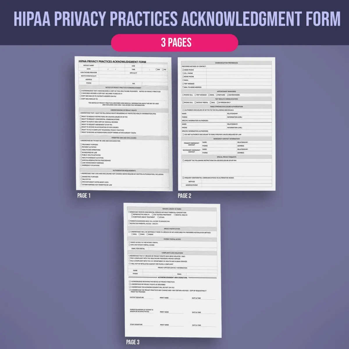 Essential Nursing Forms bundle - Image 7