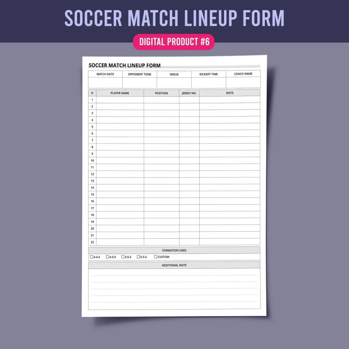 Essential Soccer Team Management Forms Bundle - Image 7