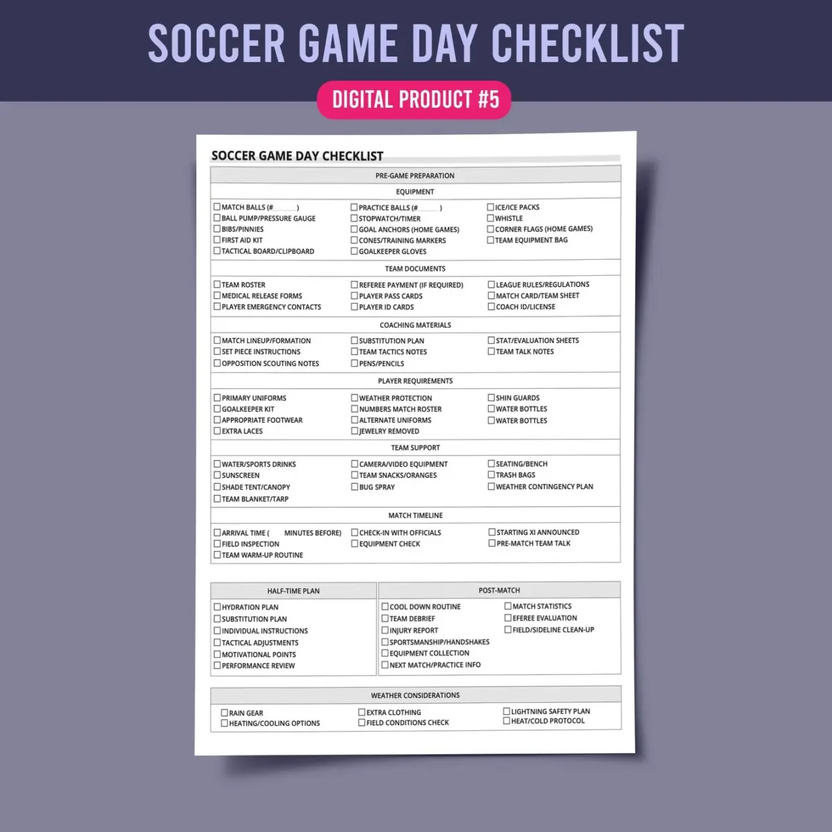 Essential Soccer Team Management Forms Bundle - Image 6