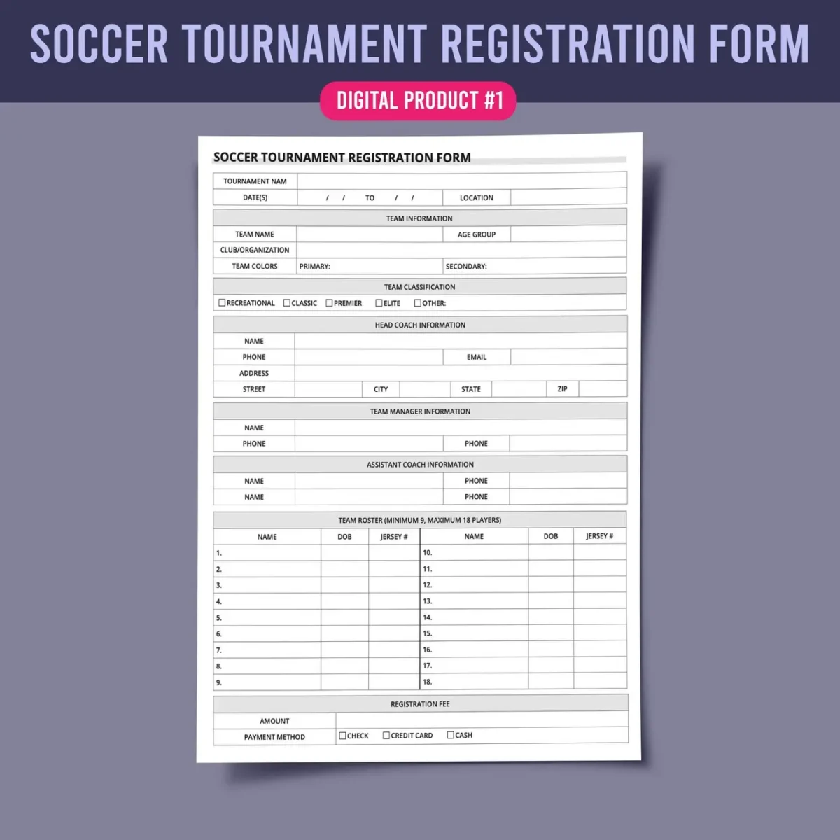Essential Soccer Team Management Forms Bundle - Image 2