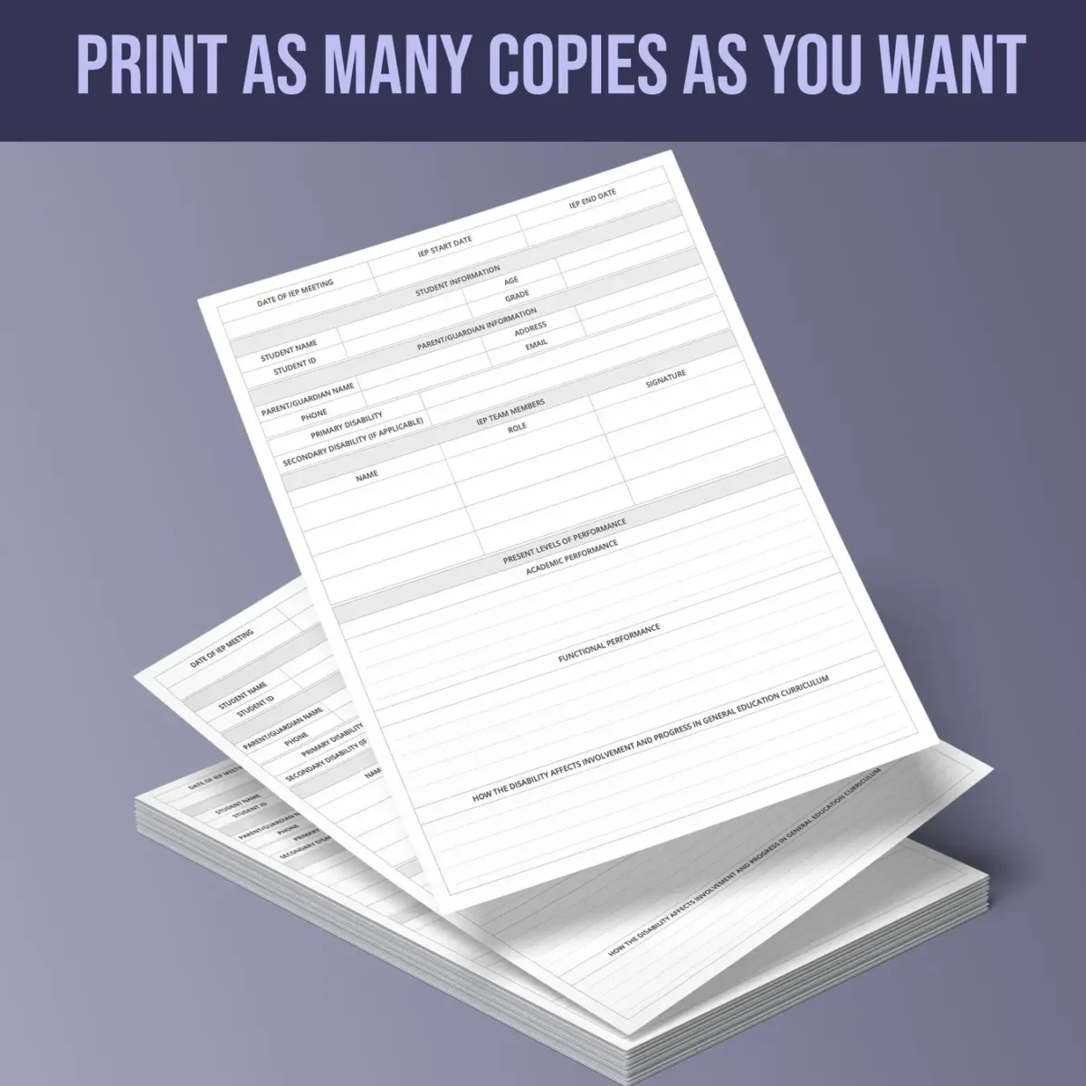 Individualized Education Plan (IEP) Form - Image 5