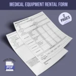 Medical Equipment Rental Form