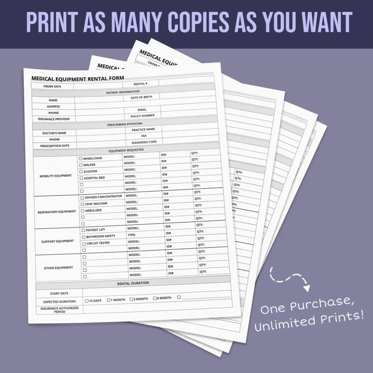 Medical Equipment Rental Form - Image 4