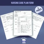 Nursing Care Plan Form