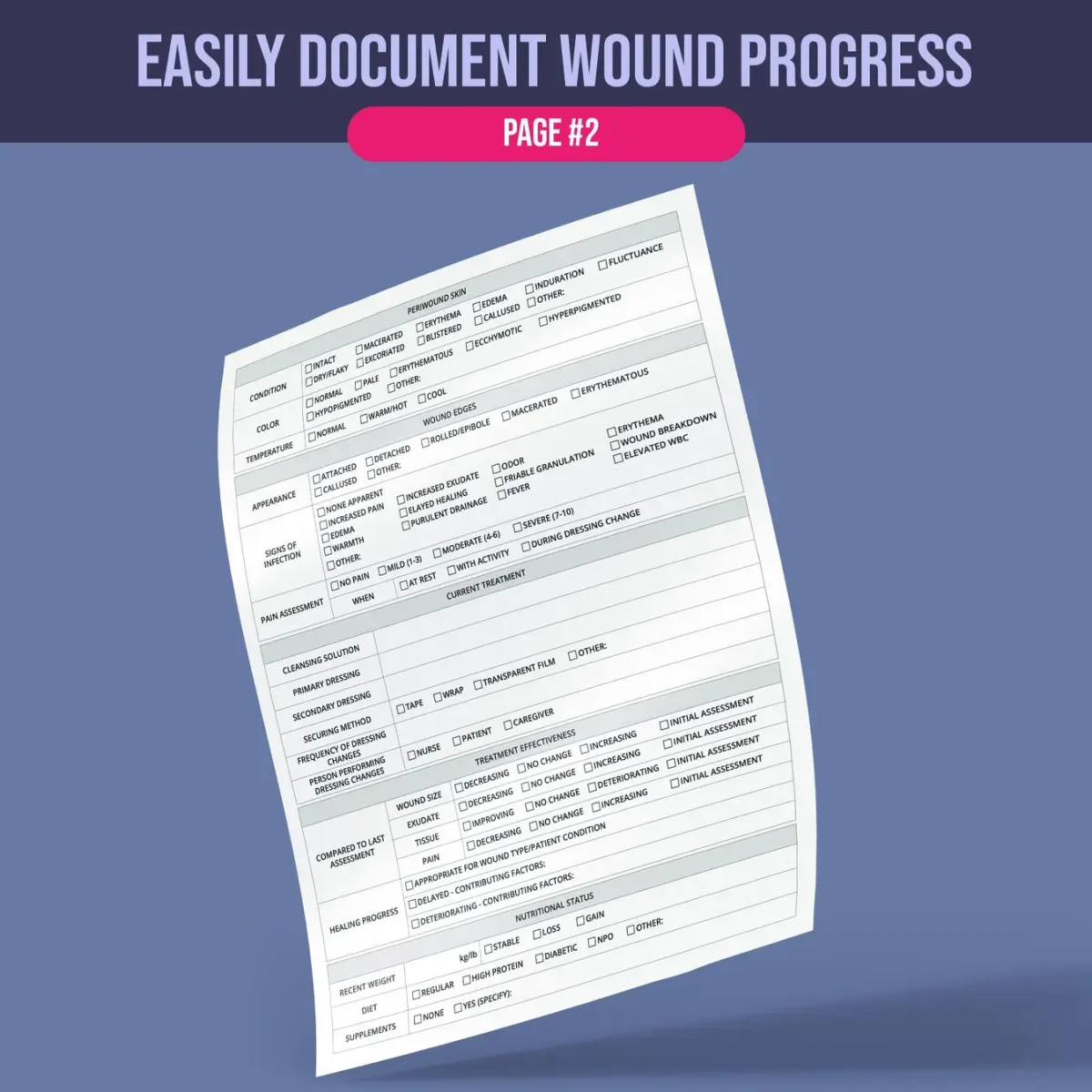 Nursing Wound Assessment Form - Image 3