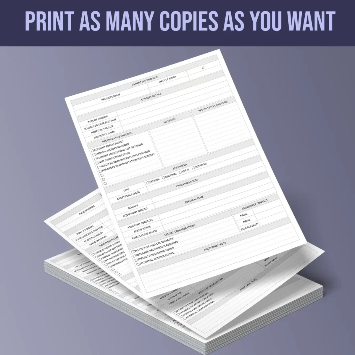 Pre and Post Surgery Forms - Image 5