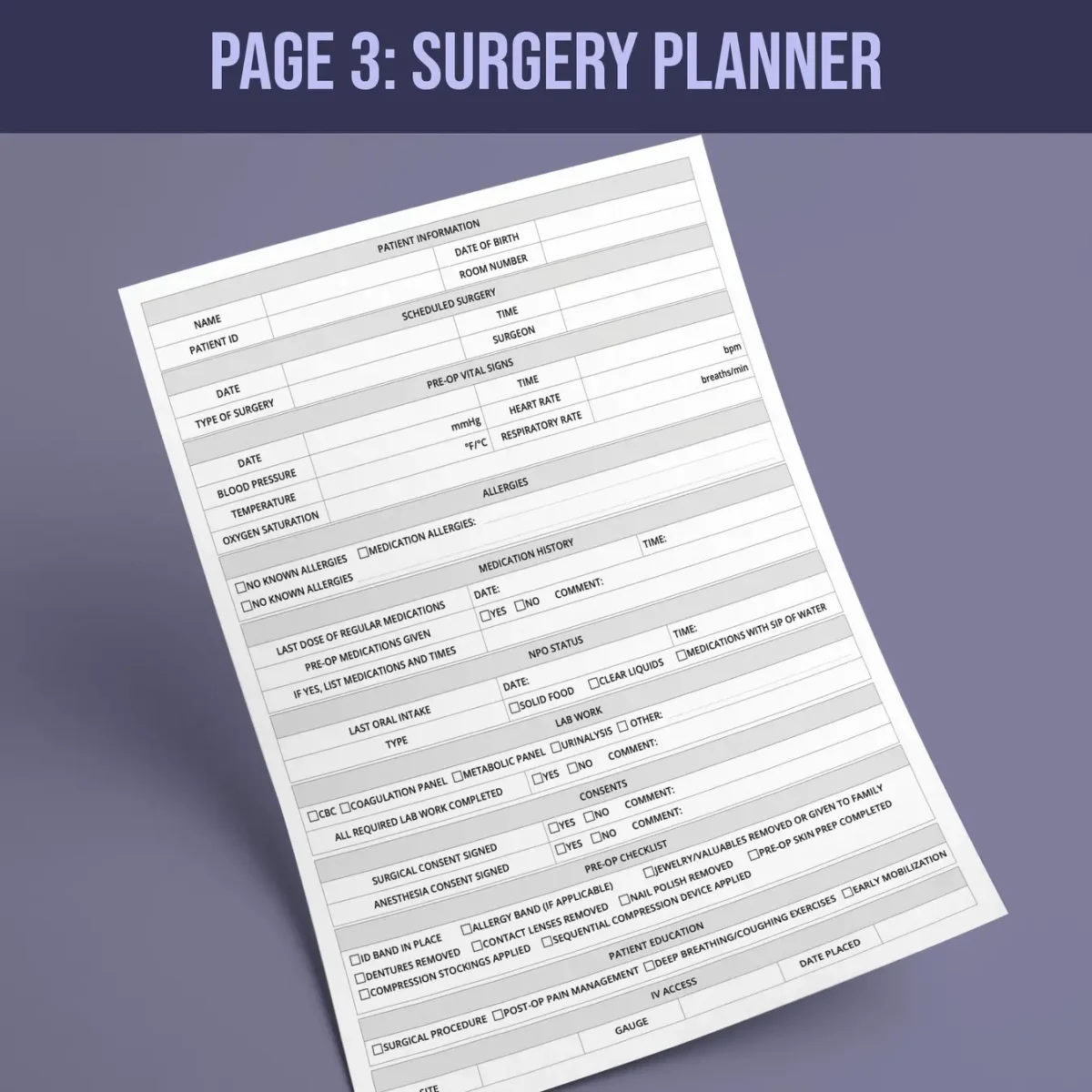 Pre and Post Surgery Forms - Image 4