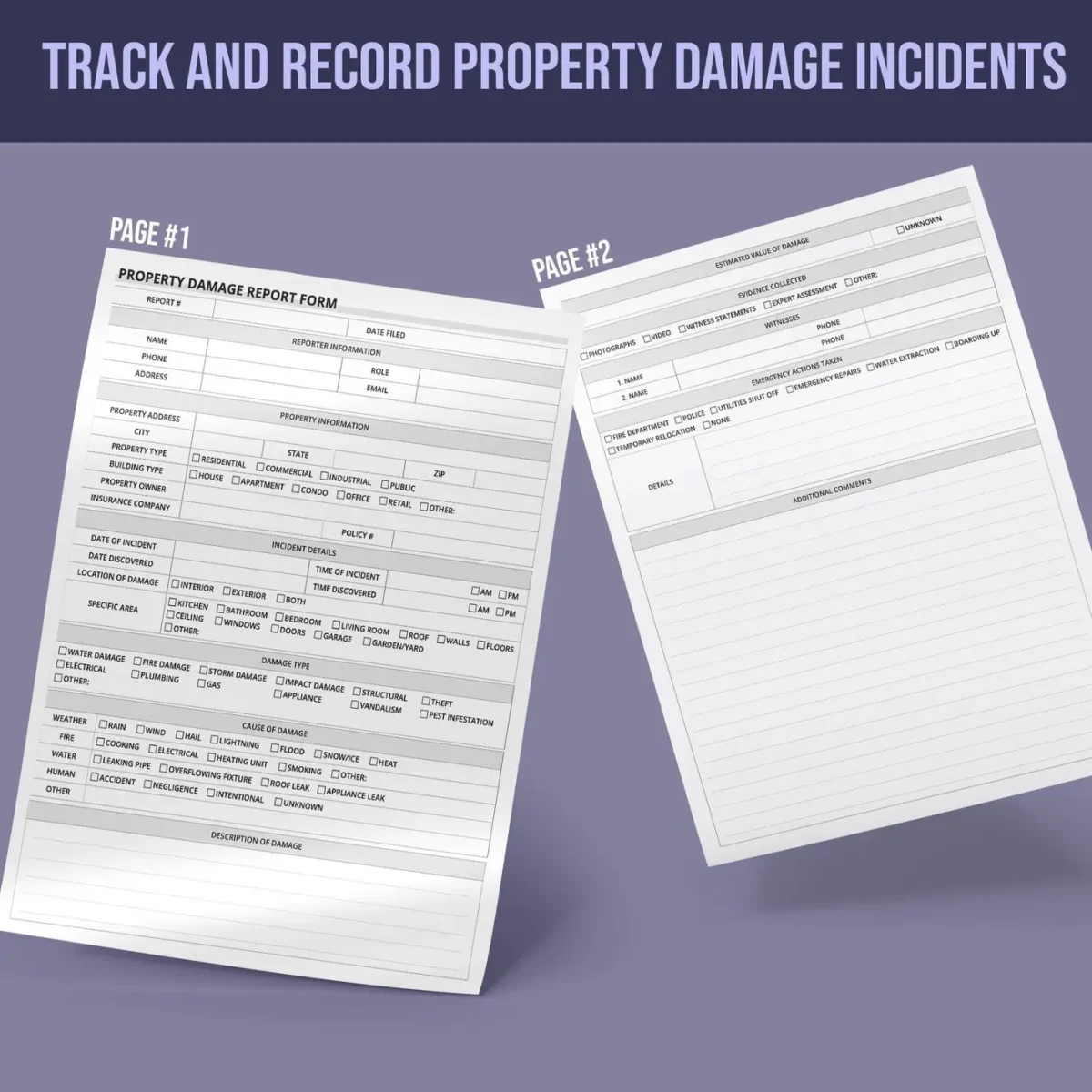 Property Damage Report Form - Image 2