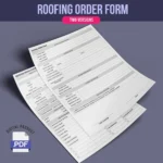 Roofing Work Order Form