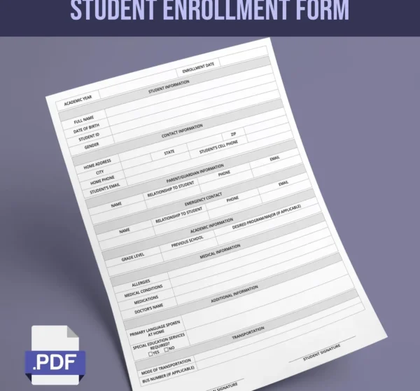 Student Enrollment Form