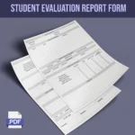 Student Evaluation Report Form