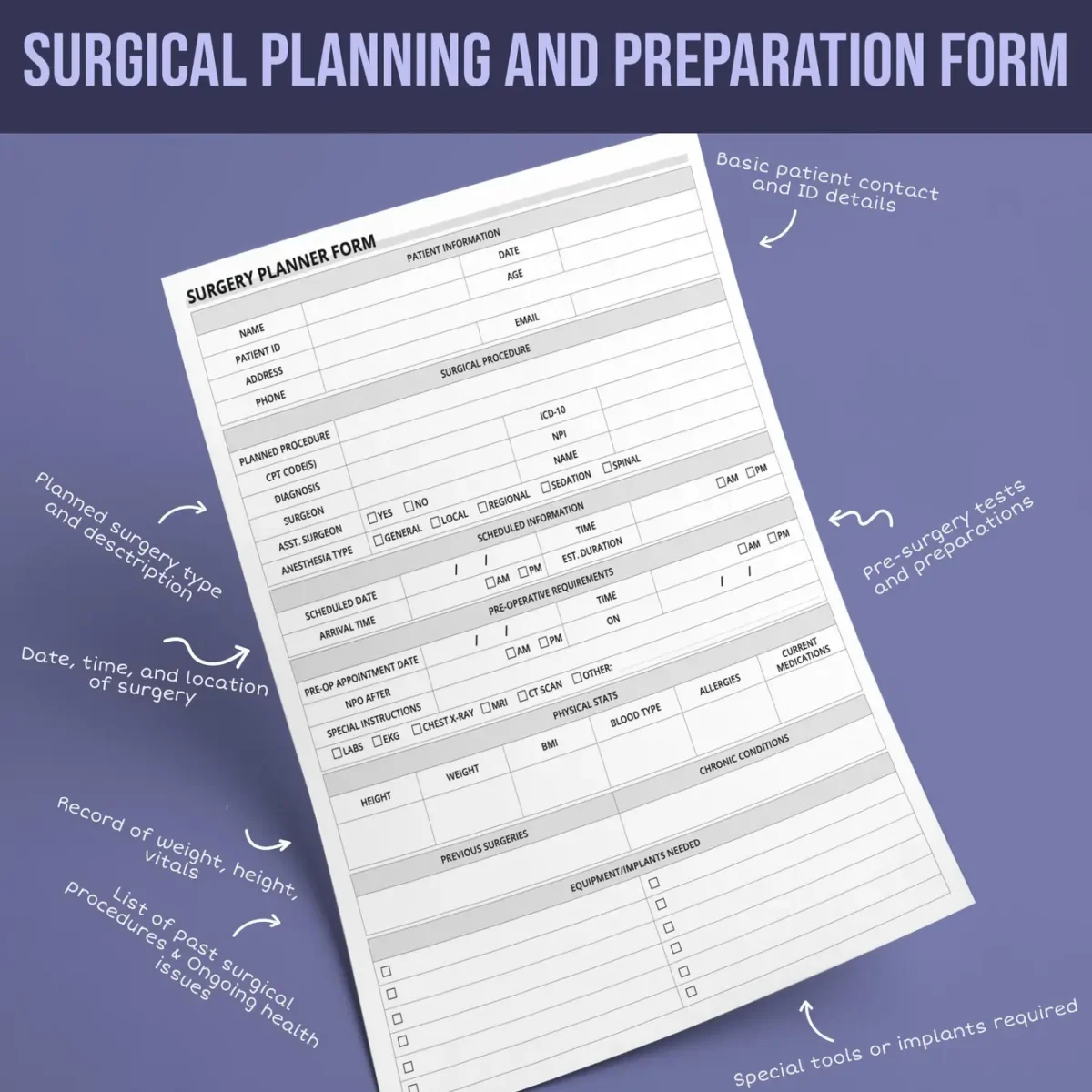 Surgery Planner Form - Image 2