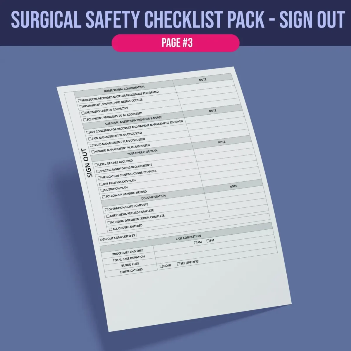 Surgical Safety Checklist - Image 4