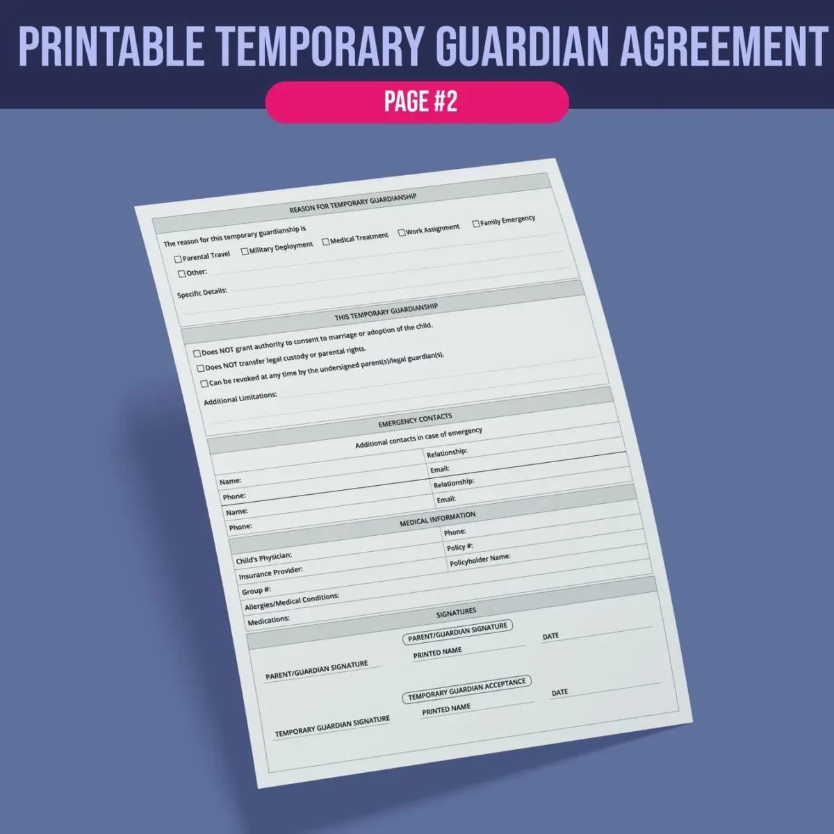 Temporary Guardianship Authorization - Image 3