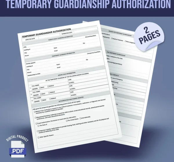 Temporary Guardianship Authorization