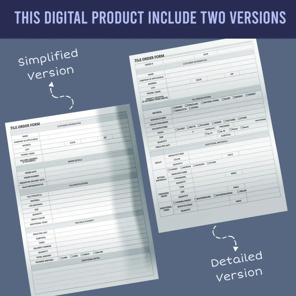 Tile Order Form - Image 4