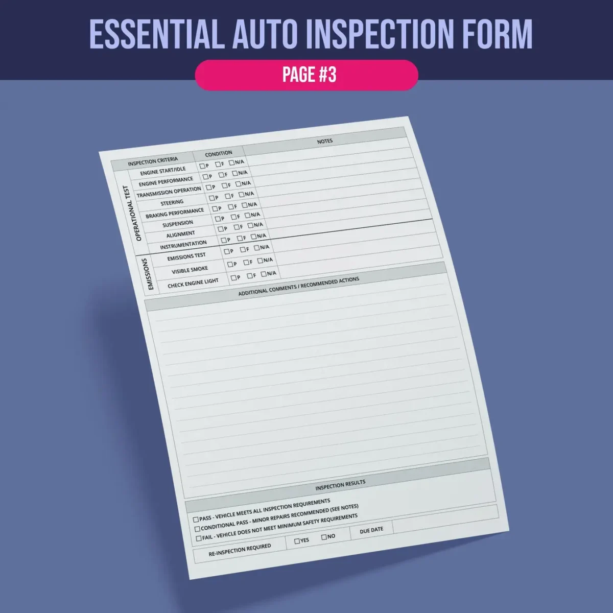 Vehicle Inspection Report Form - Image 4