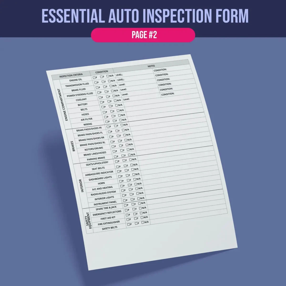 Vehicle Inspection Report Form - Image 3