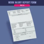 Work Injury Report Form - Image 3